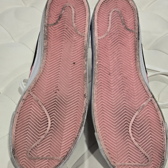Nike Blazers High-Top Sneakers - White, Pink, and Black sz 7 - Picture 11 of 16